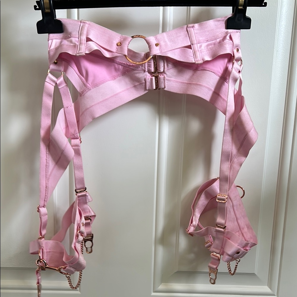 Honey Birdette Pink Garter Belt